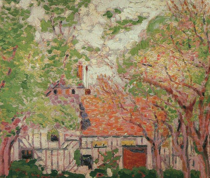 William Schumacher White House with Trees china oil painting image
